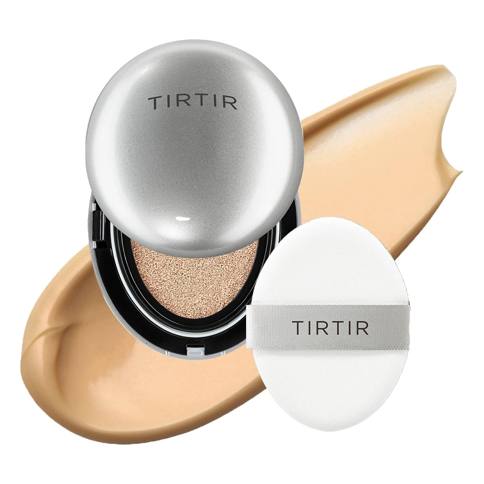Gaisīgs kušons ar mirdzošu noslēguma akcentu TIRTIR Mask Fit Aura Cushion
