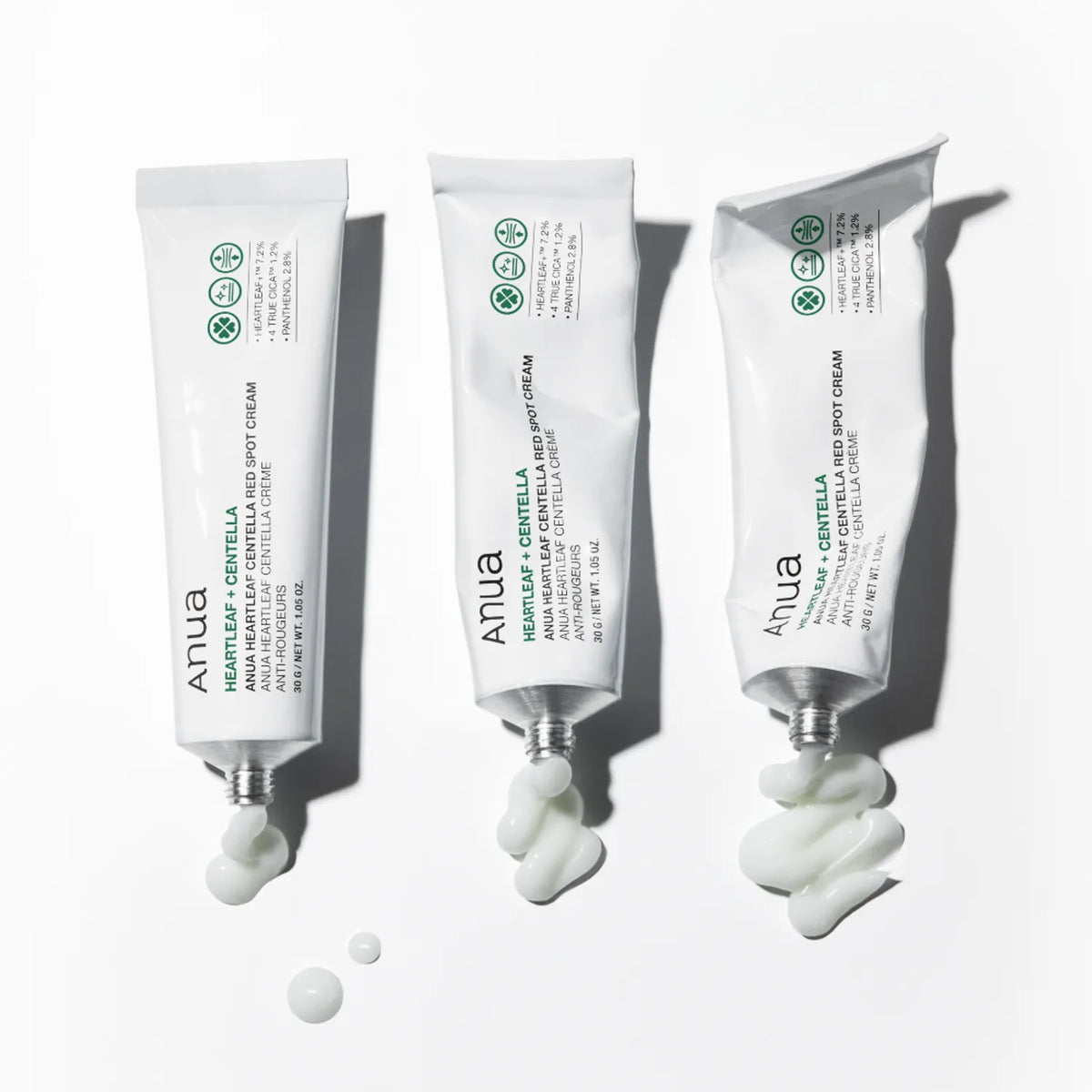 Lokāli uzklājams ādu nomierinošs krēms ar centellu un houtūniju ANUA Heartleaf Centella Red Spot Cream