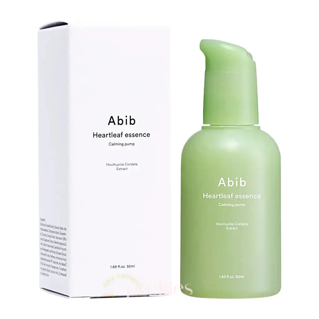 Nomierinoša ampulas esence ar houtūnijas ekstraktu Abib Heartleaf Essence Calming Pump