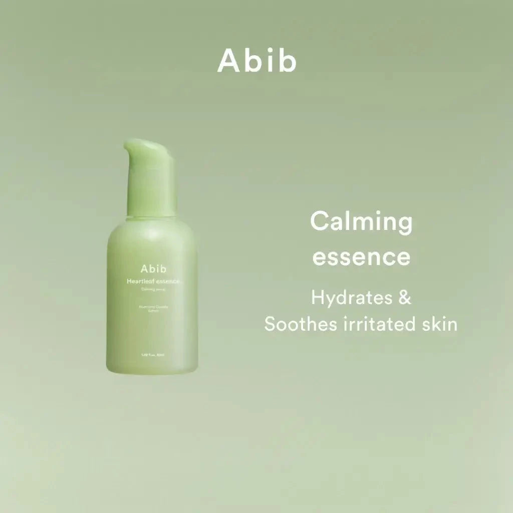 Nomierinoša ampulas esence ar houtūnijas ekstraktu Abib Heartleaf Essence Calming Pump