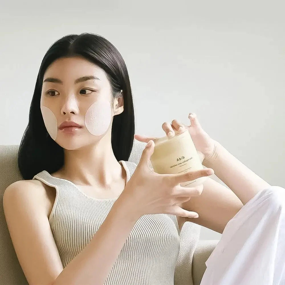 Barojošs toniks-spilventiņi Abib Jericho Rose Collagen Pad Firming Touch