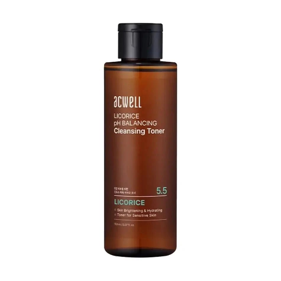 Nedaudz skābs attīrošs toniks ar lakricas ekstraktu Acwell 5.5 Licorice pH Balancing Cleansing Toner