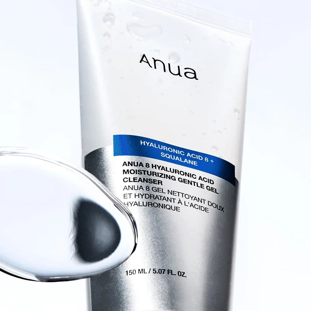 Mitrinošs gels sejas mazgāšanai Anua 8 Hyaluronic Acid Moisturizing Gentle Gel Cleanser