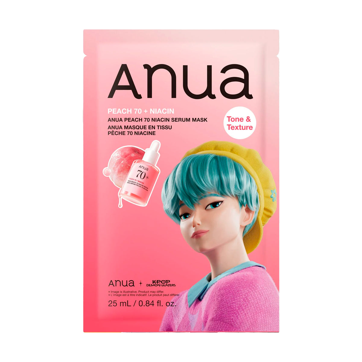 Anua K-Pop Demon Hunters Peach 70 Niacin Serum Mask