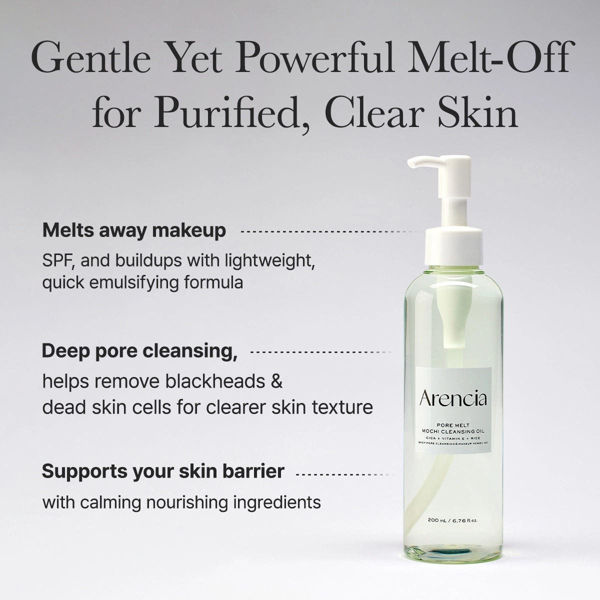 Arencia Pore Melt Mochi Cleansing Oil
