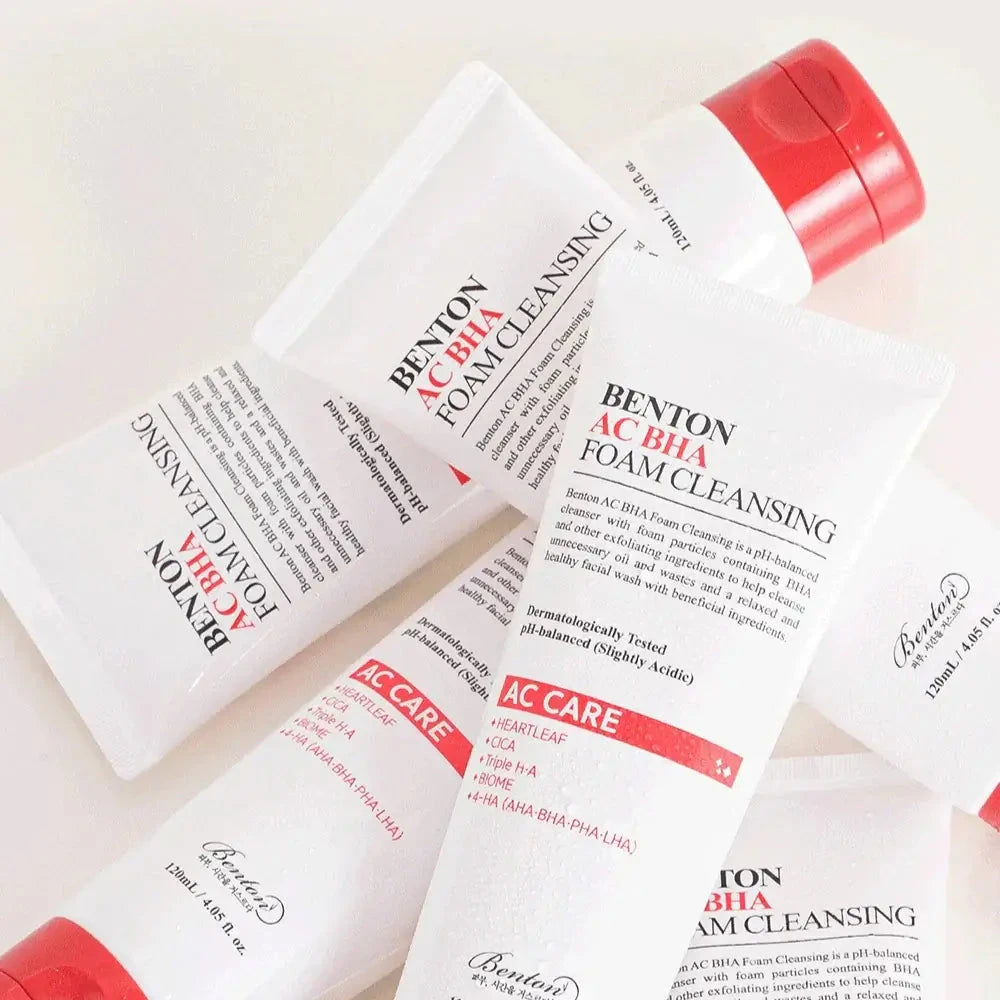 Gelveida putiņas ar salicilskābi Benton AC BHA Foam Cleansing
