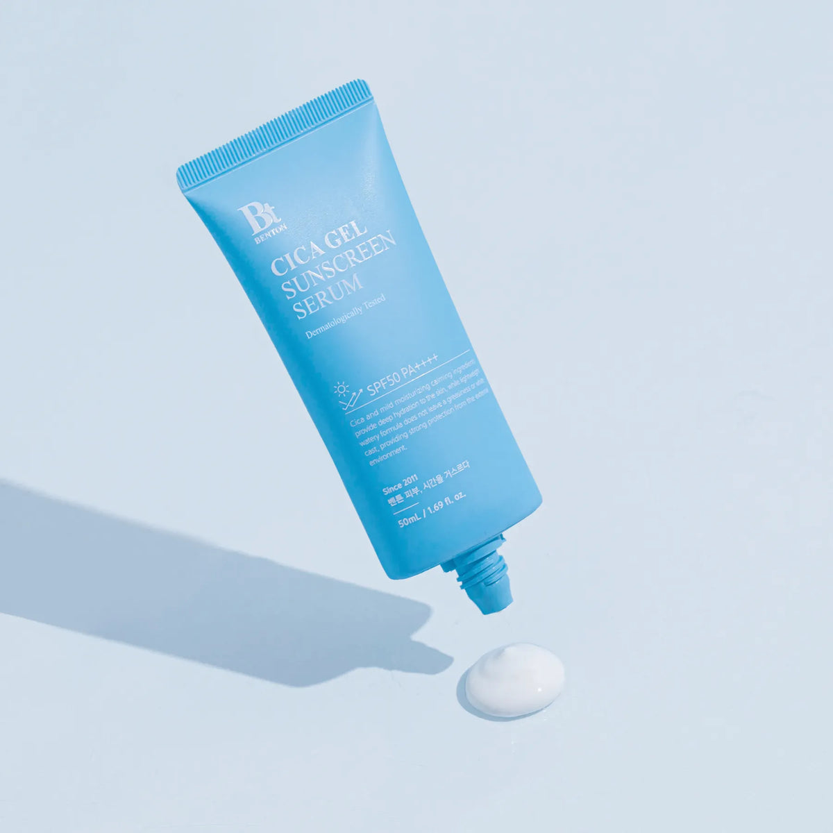 Mitrinošs saules aizsargkrēms-serums Benton CICA Gel Sunscreen Serum SPF50/PA++++