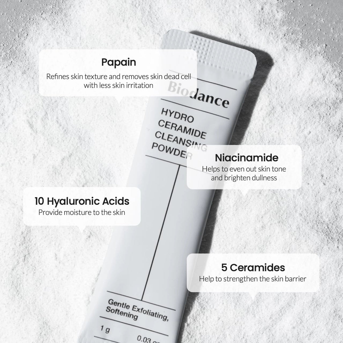 Enzīmu pūderis Biodance Hydro Ceramide Cleansing Powder