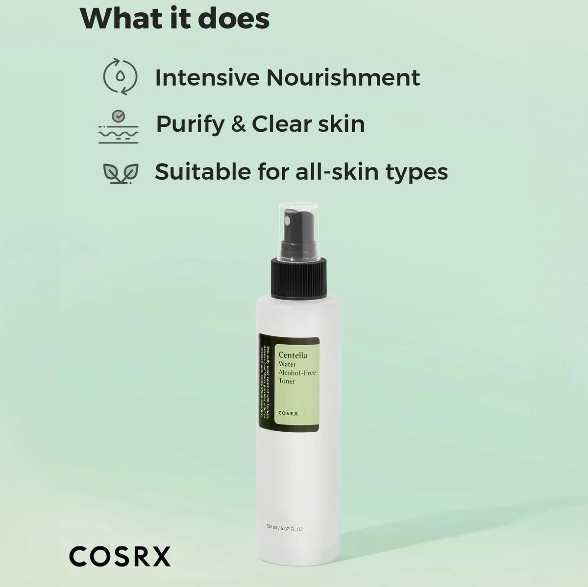 Toniks ar ekstraktu centella COSRX Centella Water Alcohol-Free Toner