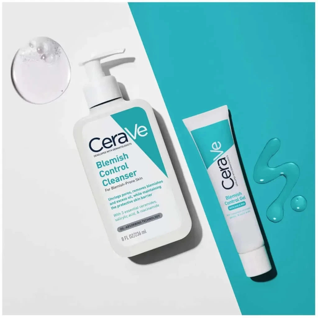 Attīrošs gels uz nepilnību veidošanos tendētai sejas un ķermeņa ādai CeraVe Blemish Control Cleanser