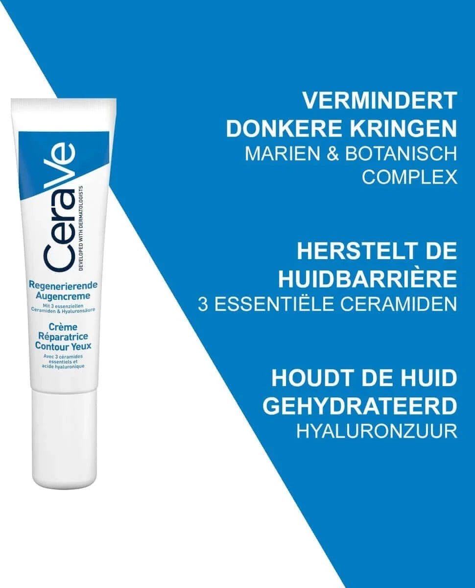 Atjaunojošs krēms ādai ap acīm visiem ādas tipiem CeraVe Eye Repair Cream
