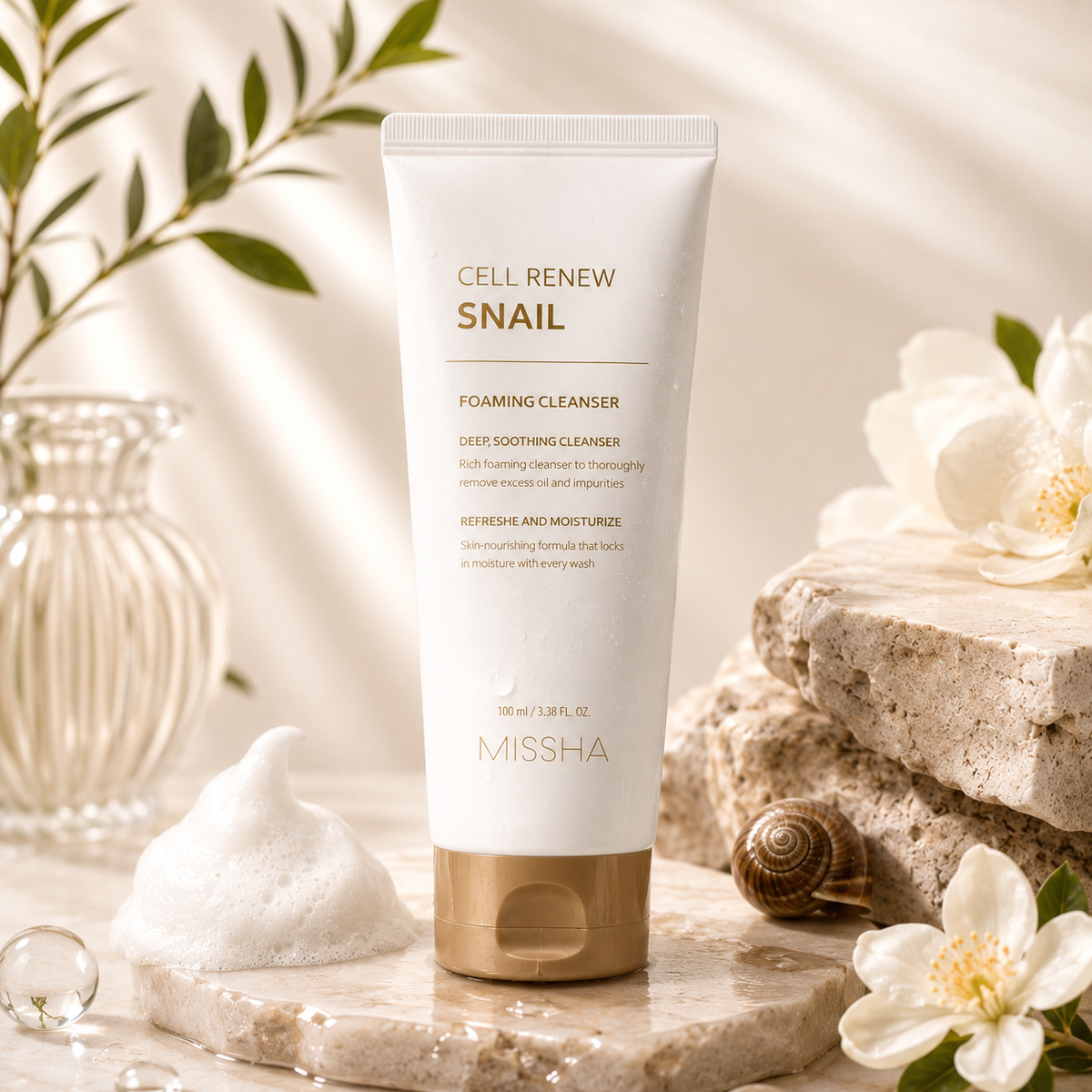 Missha Cell Renew Snail Foaming Cleanser