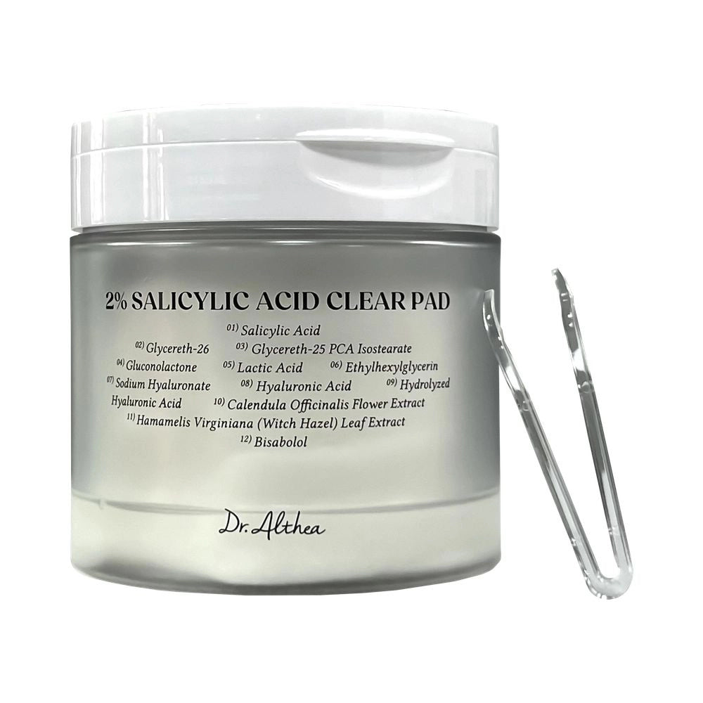 Ar toniku un salicilskābi piesūcināti spilventiņi Dr.Althea 2% Salicylic Acid Clear Pad