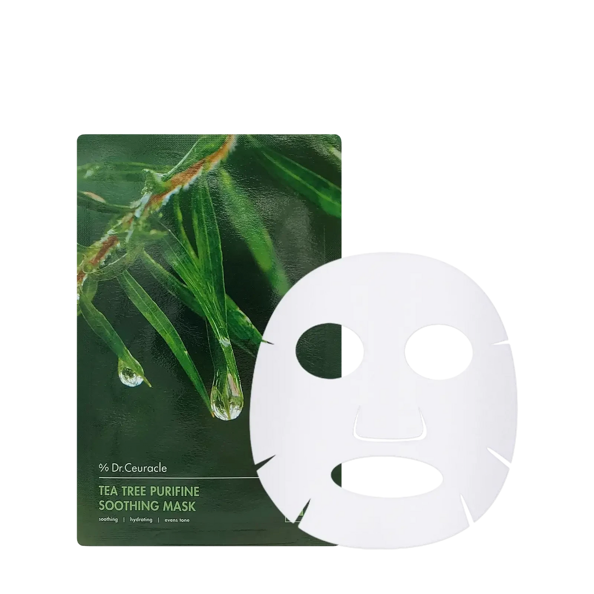 Auduma maska sejai ar tējas koka ekstraktu Dr.Ceuracle Tea Tree Purifine Soothing Mask