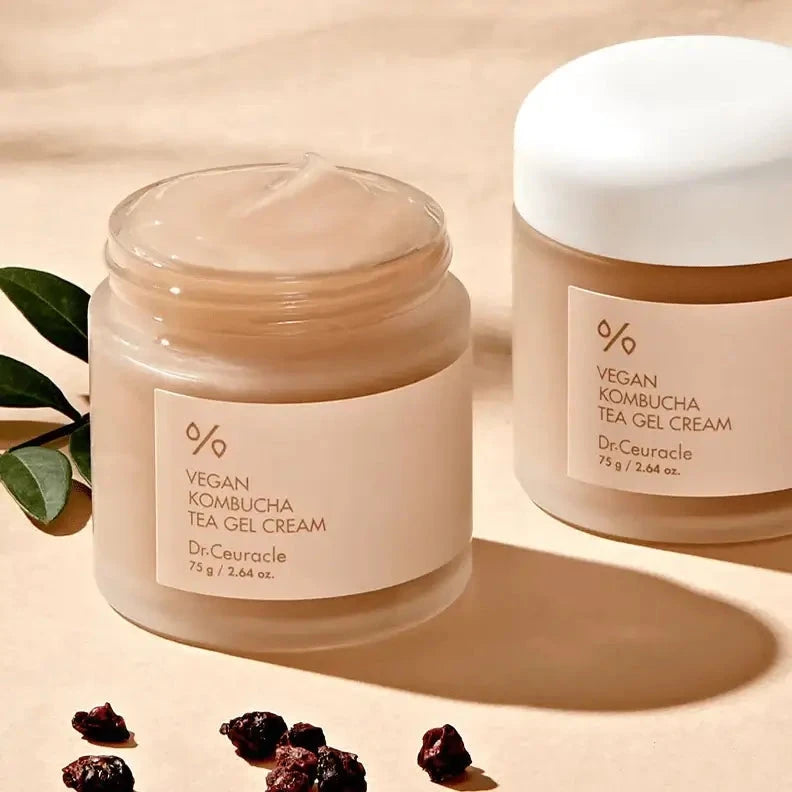 Mitrinošs vegānais krēms ar kombuču Dr.Ceuracle Vegan Kombucha Tea Gel Cream