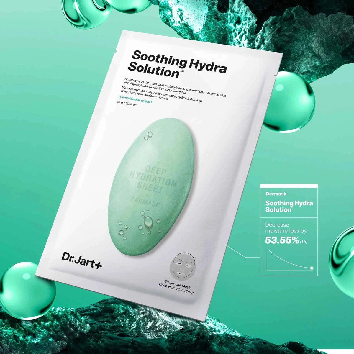 Nomierinoša auduma maska ar aloe vera Dr. Jart+ Soothing Hydra Solution