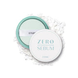 Minerālu birstošais un ādu matējošais pūderis ETUDE Zero Sebum Drying Powder