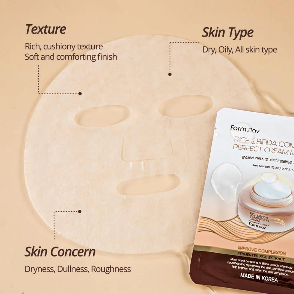 FARMSTAY Rice & Bifida Complexion Cream Mask