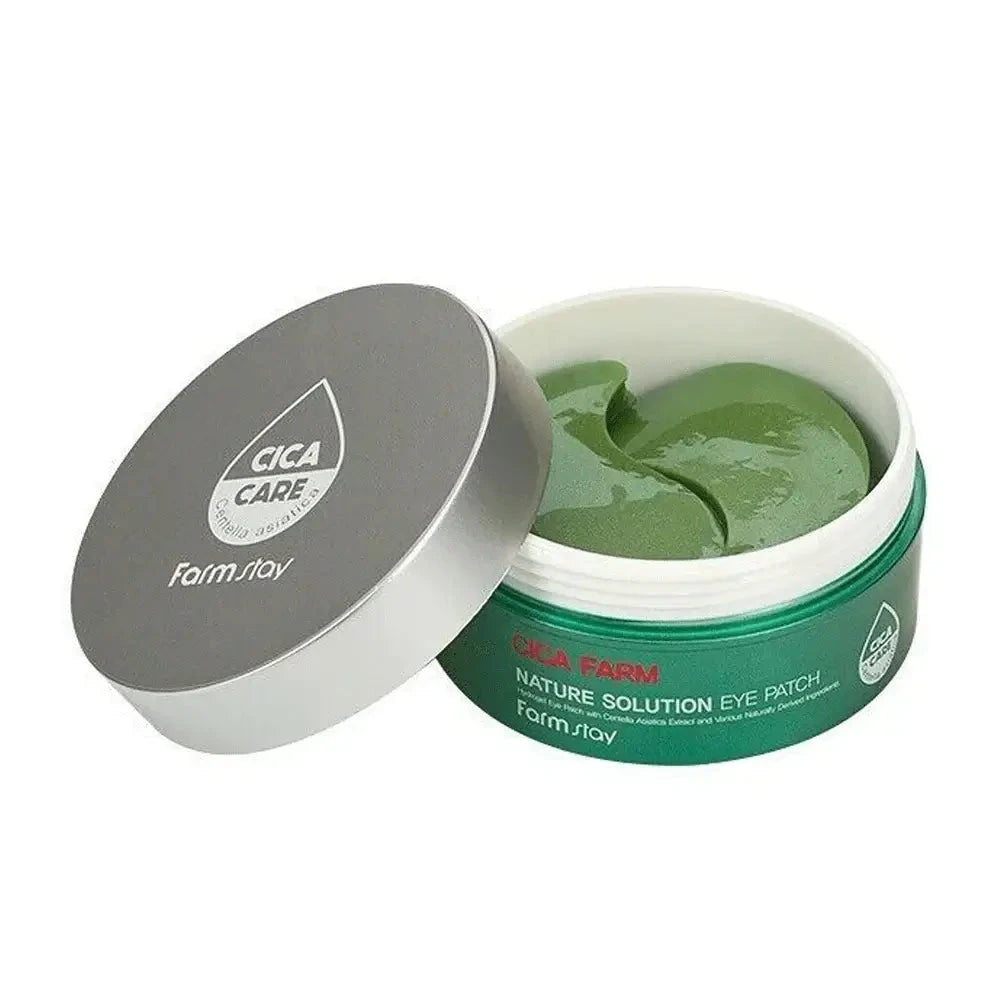 Hidrogēla atjaunojošie patči ar Gotu Kola FarmStay Cica Farm Nature Solution Eye Patch