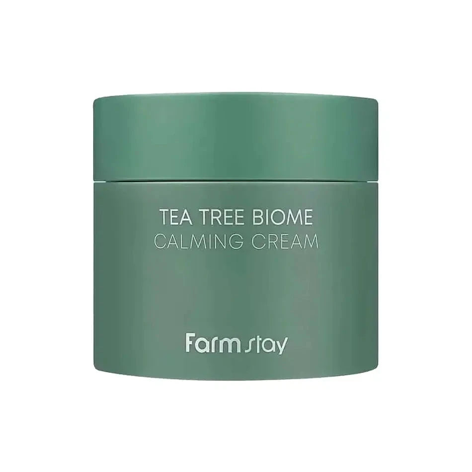 Nomierinošs krēms ar tējas koka ekstraktu FarmStay Tea Tree Biome Calming Cream