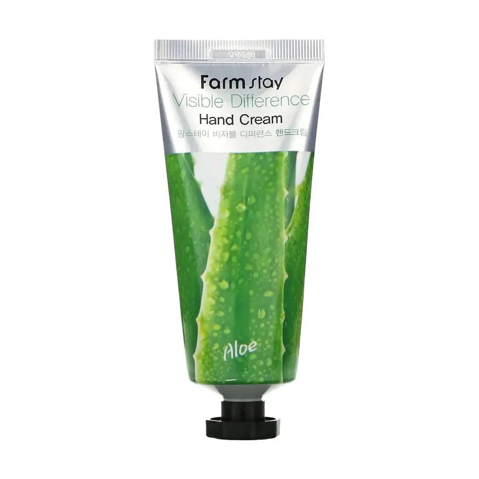 Roku krēms FarmStay Visible Difference Hand Cream Aloe