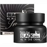 Krēms sejai ar melno gliemežu mucīnu Farmstay Black Snail All In One Cream
