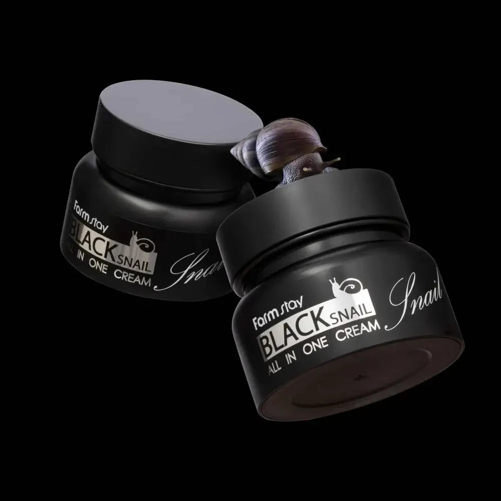 Krēms sejai ar melno gliemežu mucīnu Farmstay Black Snail All In One Cream
