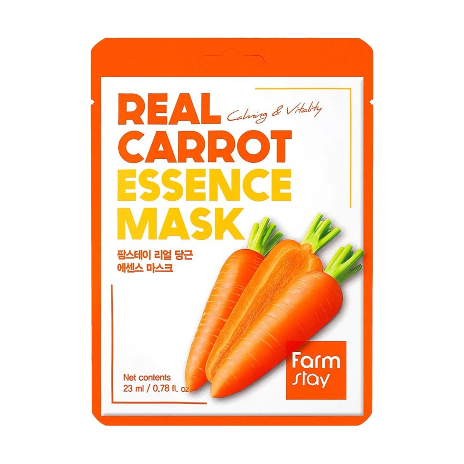 Audumu maska sejas ādai Farmstay Real Essence Mask