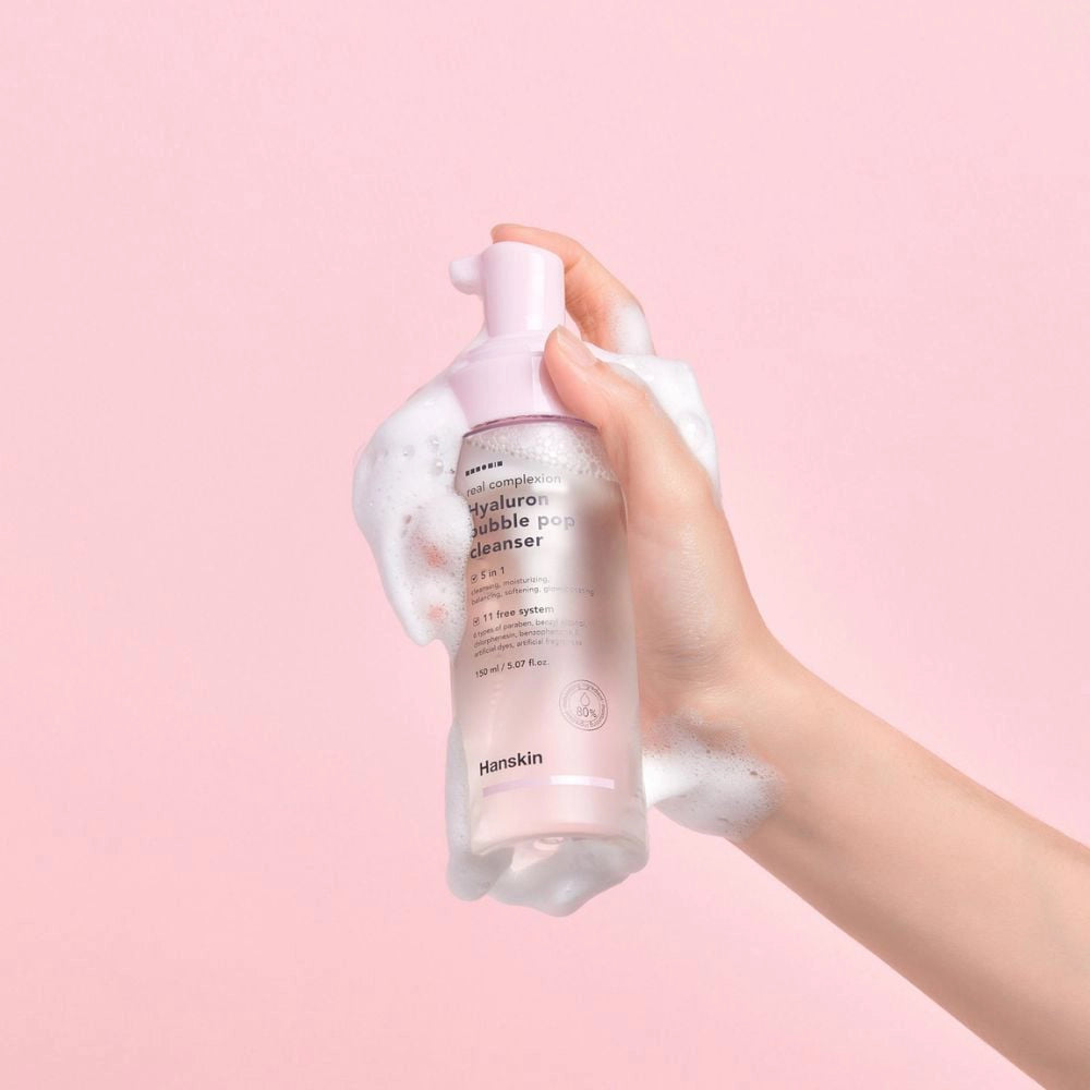 Hanskin Real Complexion Hyaluron Bubble Pop Cleanser