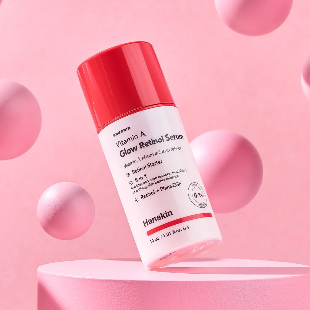 Serums mirdzuma piešķiršanai ādai Hanskin Vitamin A Glow Retinol Serum