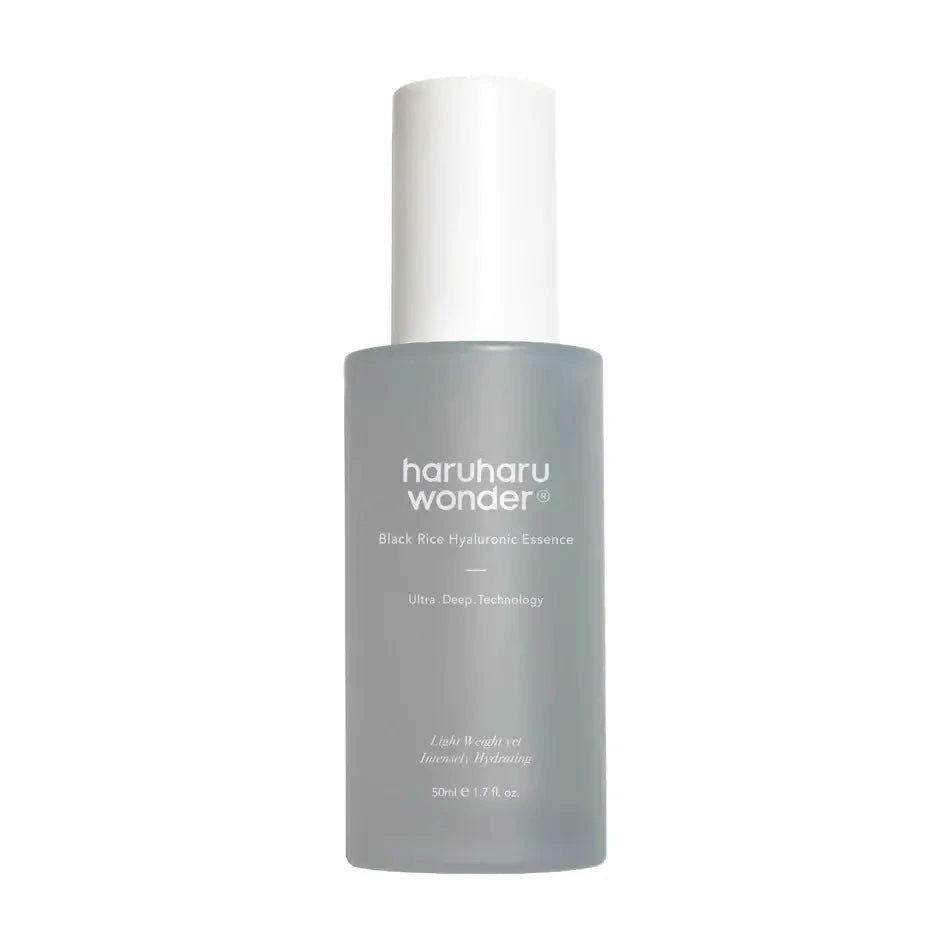 Esence sejas ādai ar hialuronskābi un melnajiem rīsiem Haruharu WONDER Black Rice Hyaluronic Essence