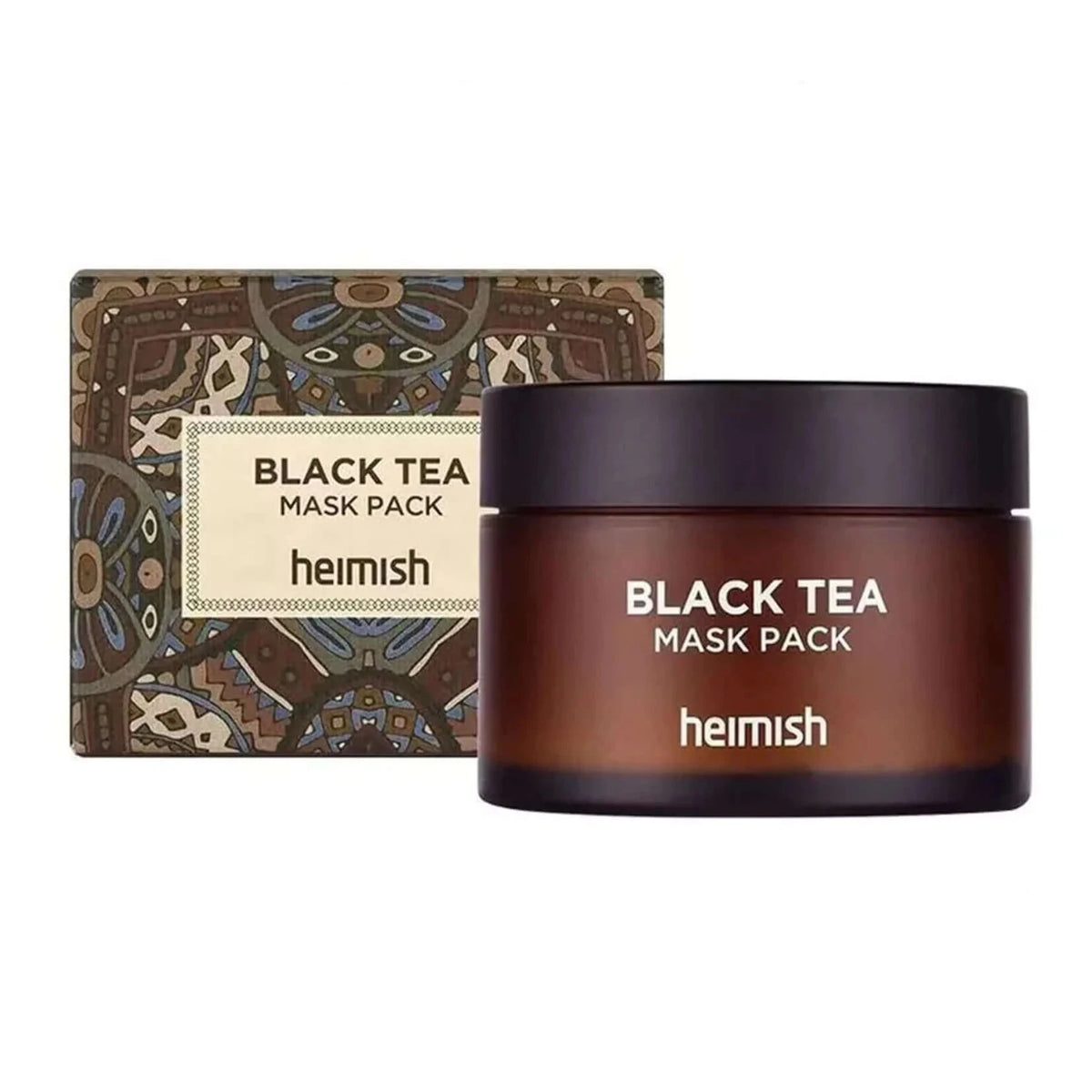 Antioksidantu maska ādas pietūkuma novēršanai Heimish Black Tea Mask Pack