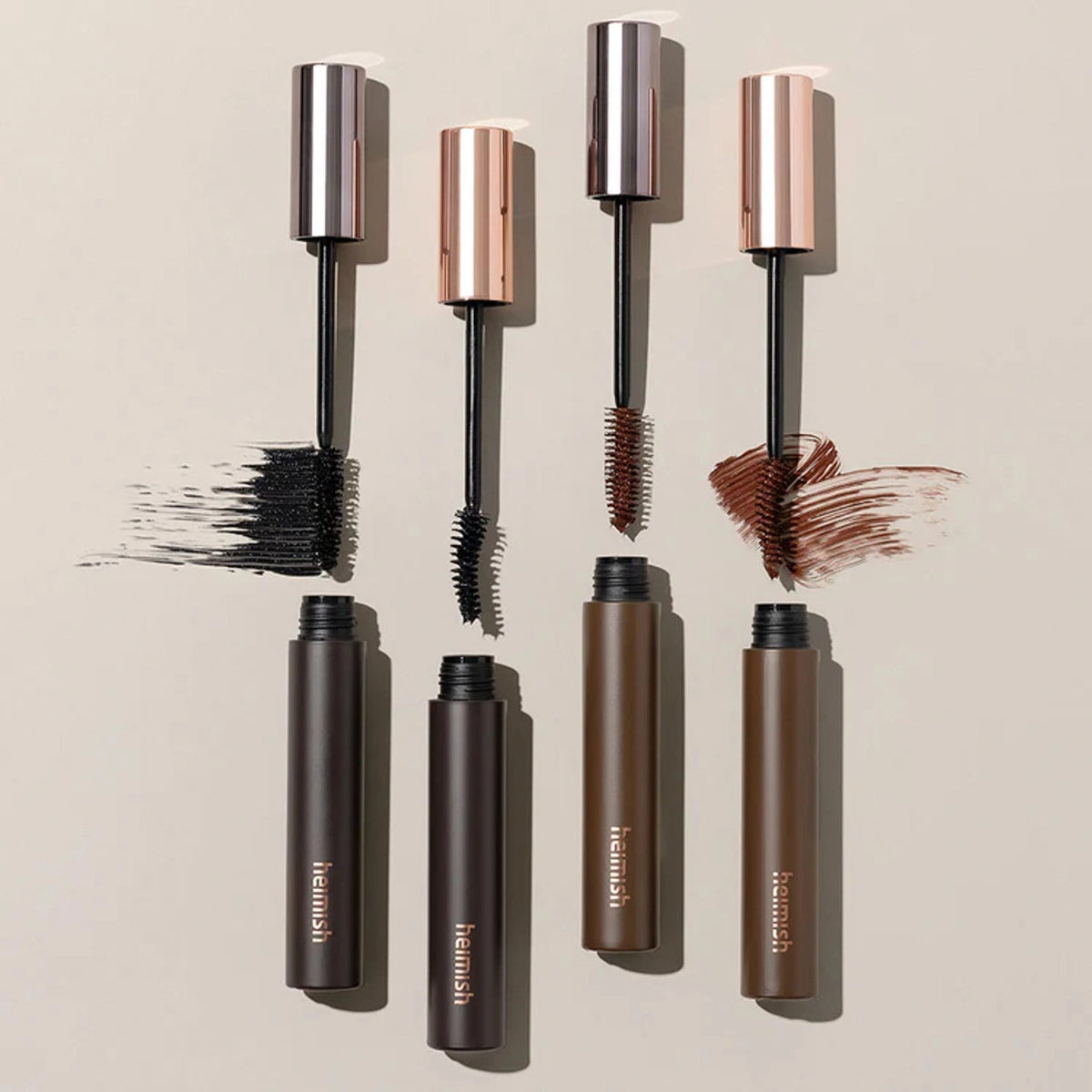 Pagarinoša brūna skropstu tuša Heimish Dailism Smudge Stop Mascara Brown