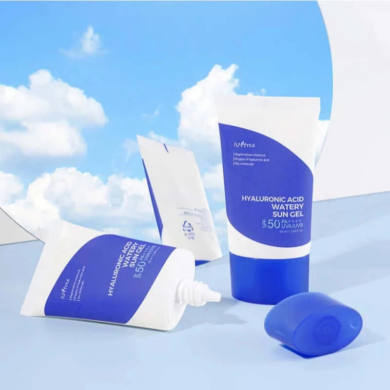 Mitrinošs saules aizsarggels ar hialuronskābi ISNTREE Hyaluronic Acid Watery Sun Gel