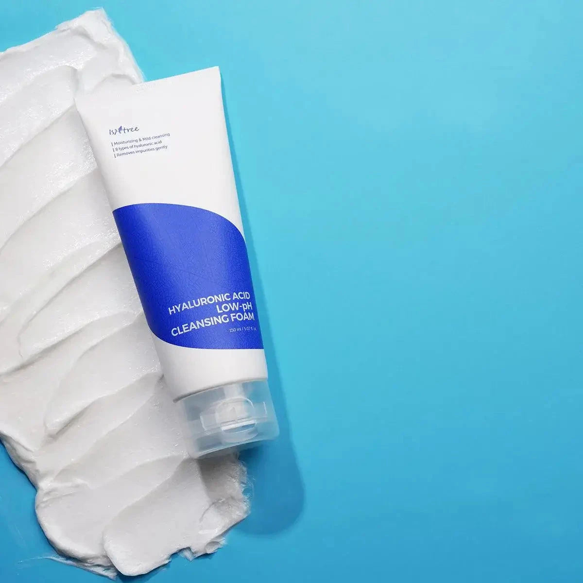 Vājskābes mitrinošās putiņas sejas mazgāšanai IsNtree Hyaluronic Acid Low-pH Cleansing Foam