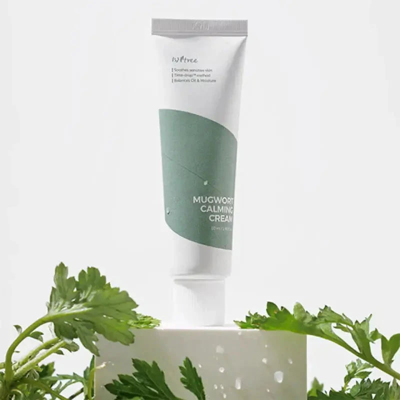 Nomierinošs krēms ar vībotni Isntree Mugwort Calming Cream
