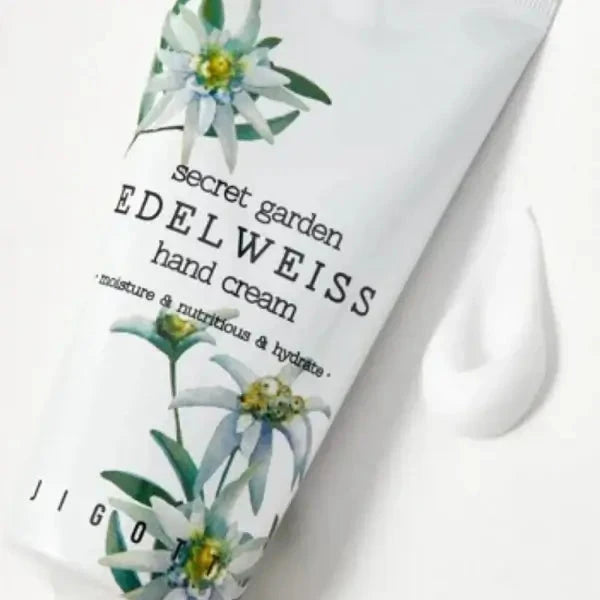 Krēms rokām ar Ēdelveisa ekstraktu Jigott Secret Garden Edelweiss Hand Cream