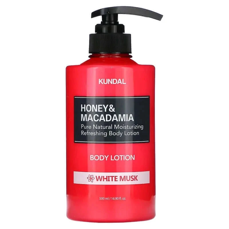 KUNDAL Honey & Macadamia Body Lotion White Musk - Ķermeņa Losjons ar Balta Muskusa Aromātu