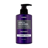 Barojoša matu maska KUNDAL Honey & Macadamia Protein Treatment Amber Vanilla