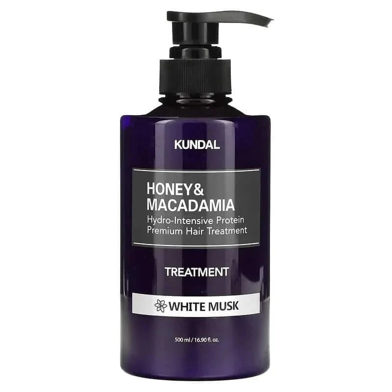 KUNDAL Honey & Macadamia Treatment White Musk - Matu Kopšanas Līdzeklis ar Baltā Miska Aromātu