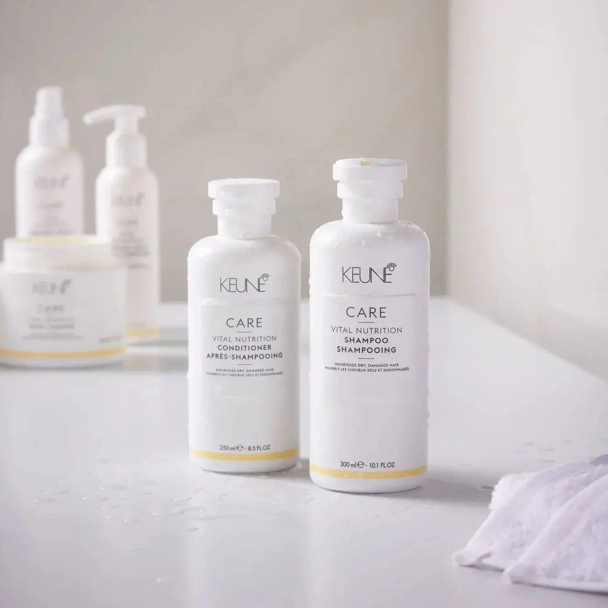 Šampūns sausiem un bojātiem matiem Keune Care Vital Nutrition Shampoo