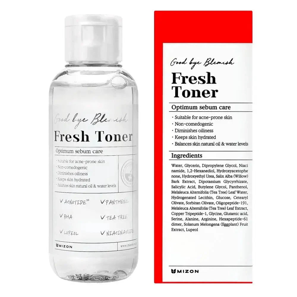Vegānisks antibakteriālais toniks problemātiskai ādai Mizon Good Bye Blemish Fresh Toner