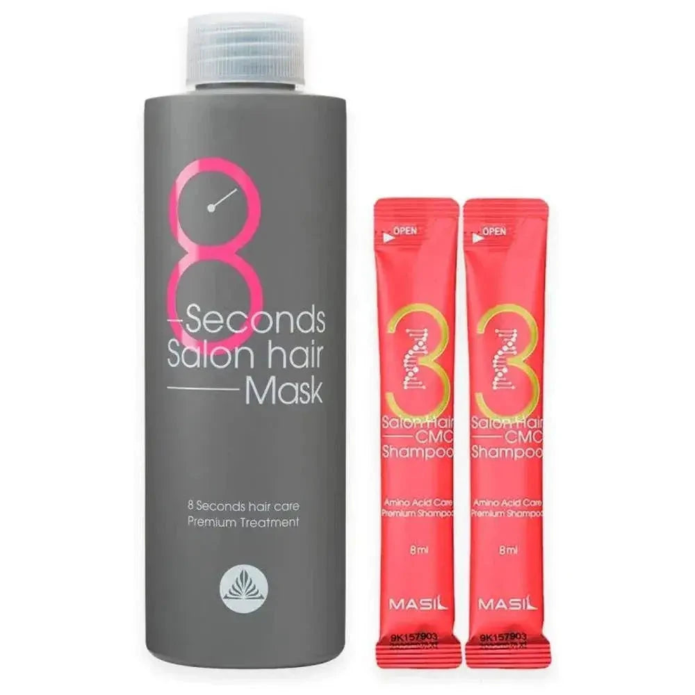 Maska ātrai matu atjaunošanai Masil 8 Seconds Salon Hair Mask Special Set