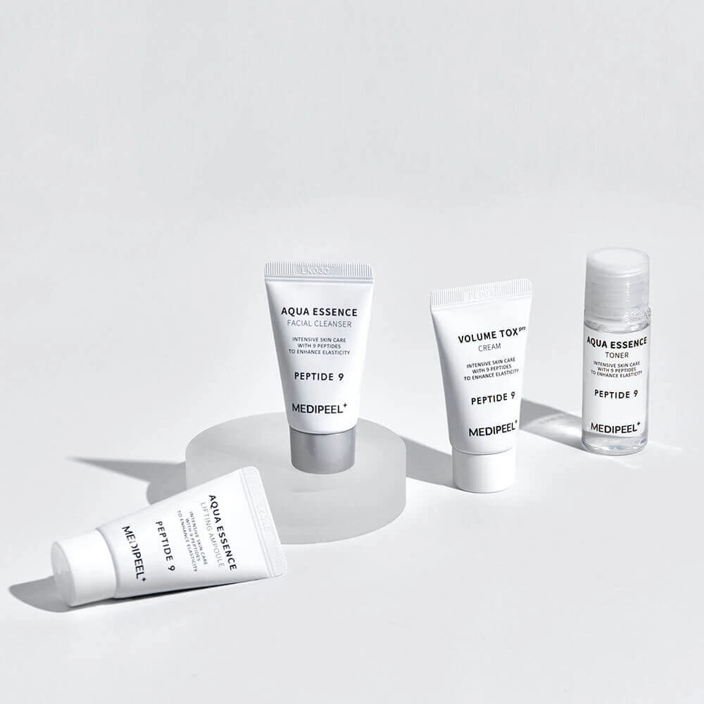 Miniatūru komplekts ādas elastībai Medi-Peel Peptide 9 Aqua Essence Trial Kit