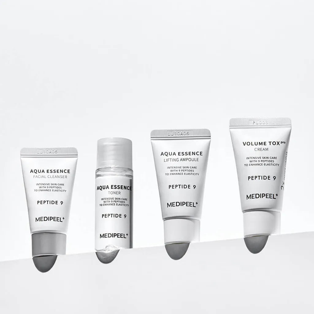 Miniatūru komplekts ādas elastībai Medi-Peel Peptide 9 Aqua Essence Trial Kit