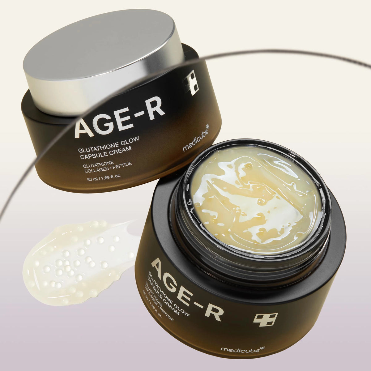 Balinošs krēms ar glutationa kapsulām Medicube AGE-R Glutathione Glow Capsule Cream