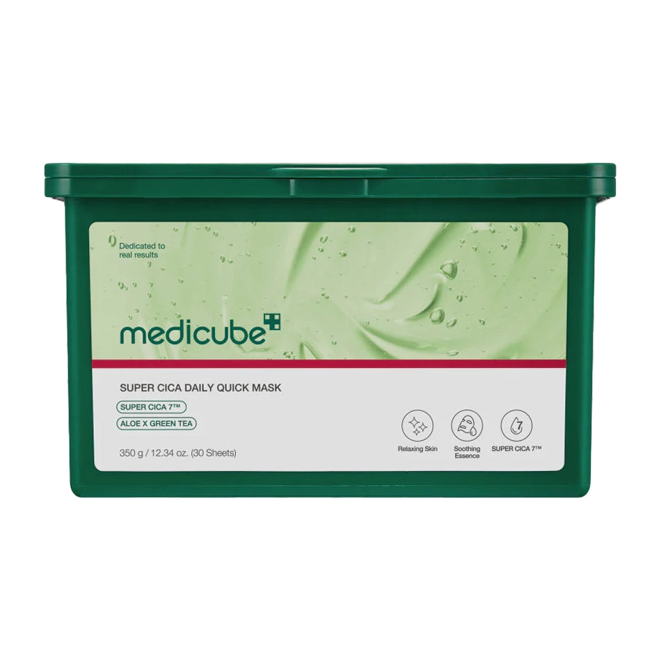 Nomierinošu auduma masku komplekts Medicube Super Cica Daily Quick Mask