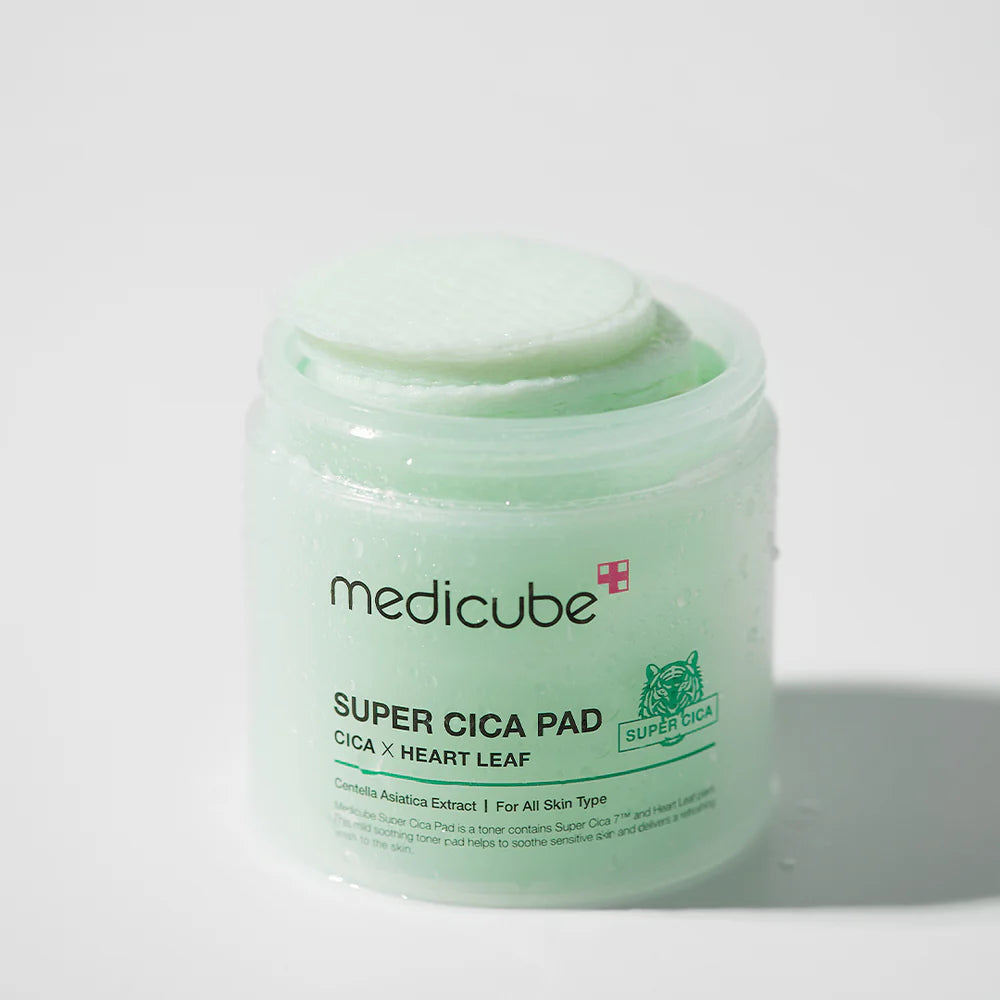 Nomierinoši spilventiņi ar Āzijas centellas ekstraktu Medicube Super Cica Pad