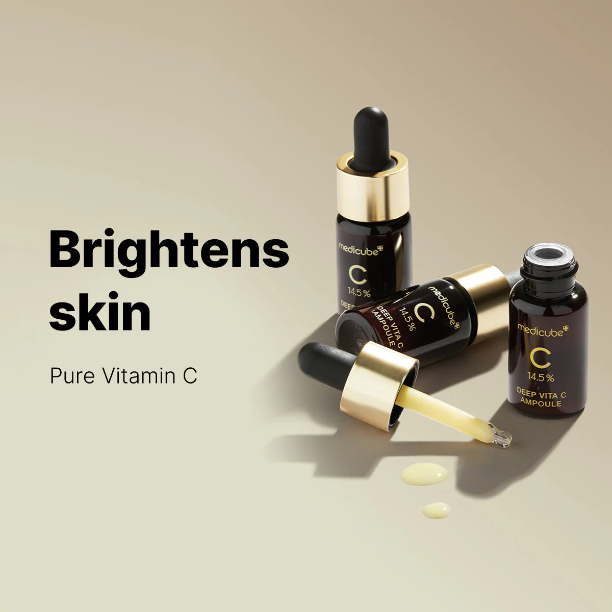 Balinošs un nostiprinošs serums ar C vitamīnu Medicube Deep Vita C Ampoule 2.0