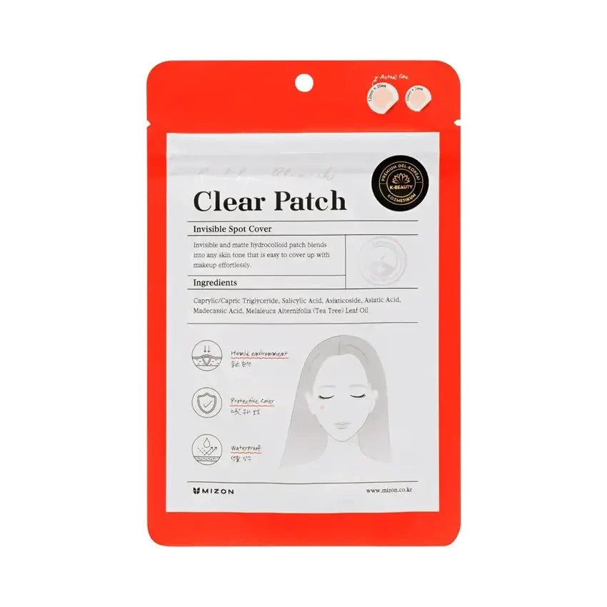 Punktveida plāksteri pūtīšu novēršanai ar Āzijas centellu un salicilskābi Mizon Good Bye Blemish Clear Patch